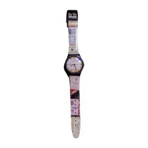 Rare Vtg 90s Swatch Watch Magnificent Mouchoirs Promotional New Battery Case Art